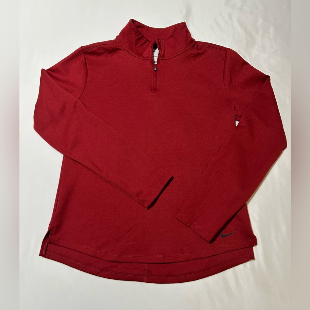 Nike Women’s Therma-Fit Red Quarter-Zip
